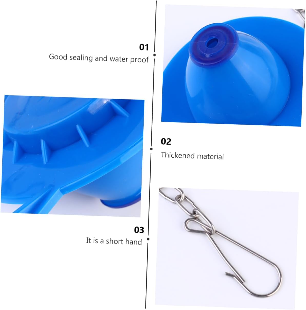 DOITOOL 3pcs Toilet Flapper for Efficient Water Drainage Seal for Home Bathroom Use Easy Installation Water Saving Accessory