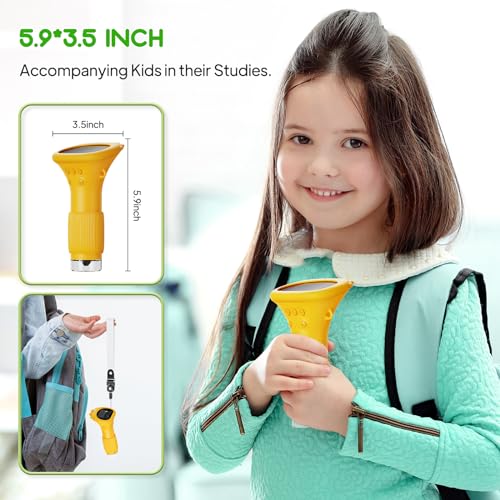 image for Ashfly Microscope for Kids, Mini Microscope with 2'' Inch Screen - 200