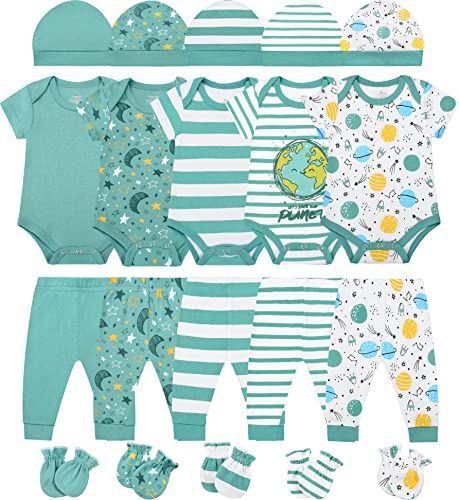 Image of ABeCue Baby Boy Layette Essentials Set Newborn Girl Clothes Pack Infant Gift Sets 20-Piece