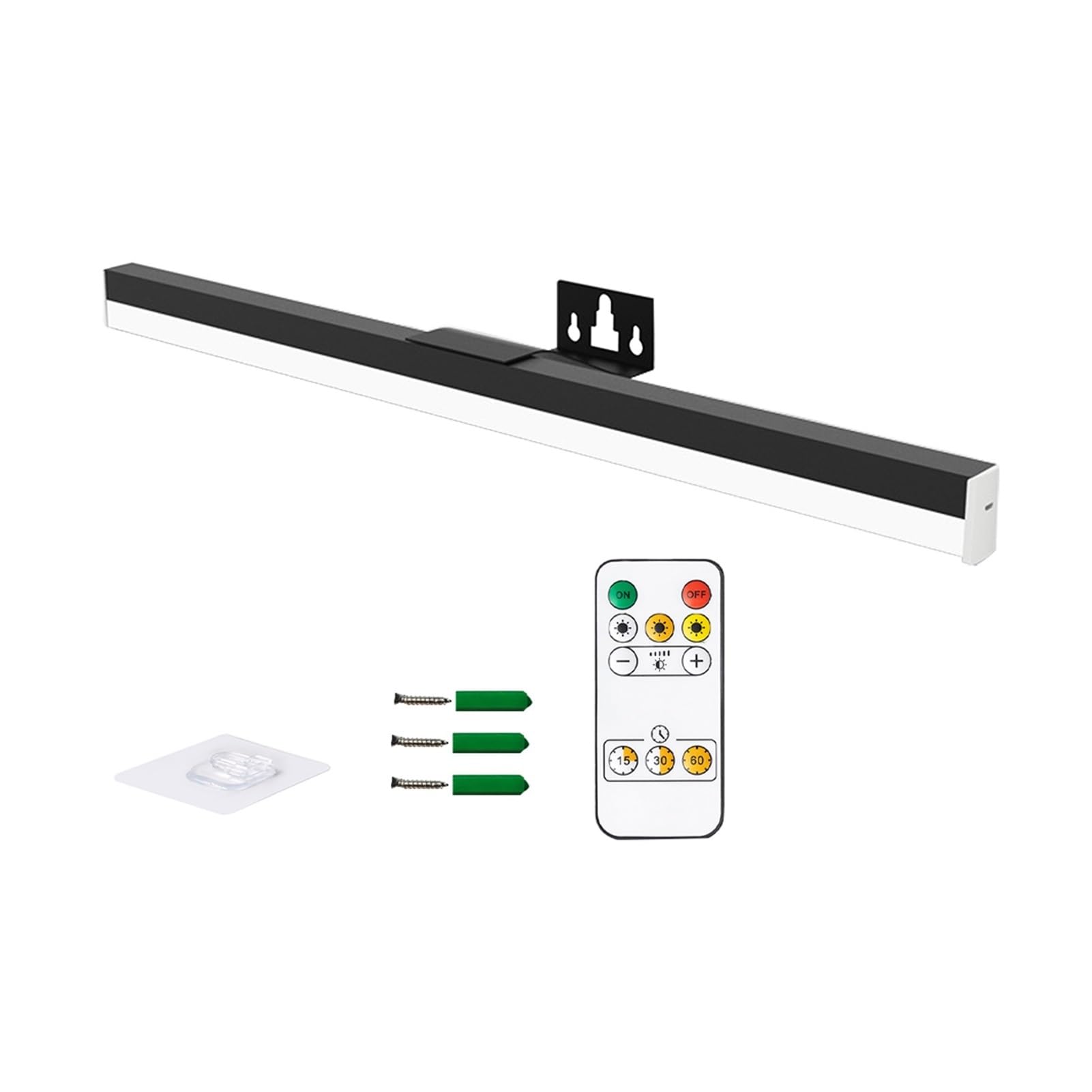 Lámpara de pared Luz de imagen con control remoto USB Recargable Brillo ajustable Pintura Obras de arte Espejo Foto Joyería Galería de arte