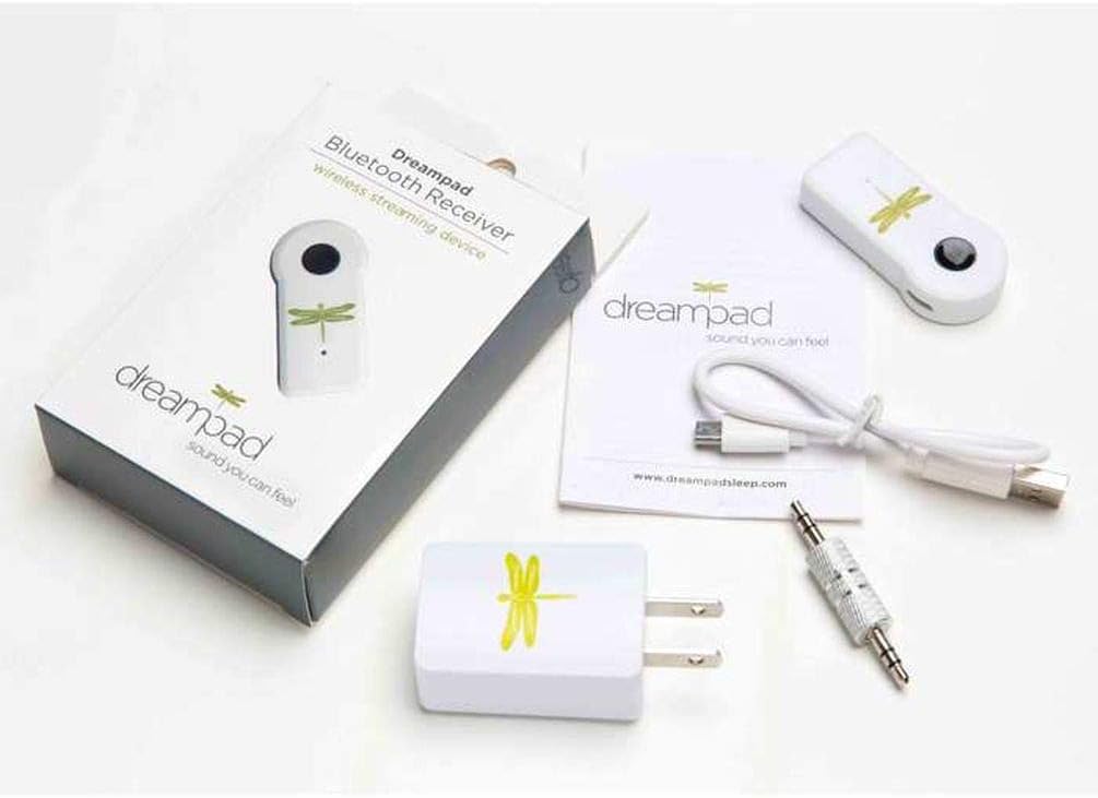 Dreampad Bluetooth Receiver, Portable Wireless Audio Adapter 3.5 mm Stereo Output (Bluetooth 4.1 and Built-in Microphone) for use with a Dreampad Pillow