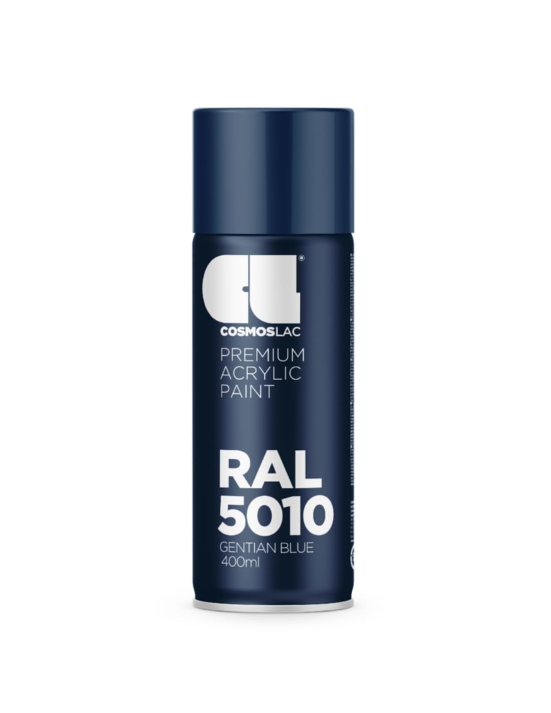 Cosmos LAC Acrylic Paint Spray Can in Many RAL Colours, 400 ml Spray Can Perfect for DIY, Upcycling and Other Painting Work RAL 5010 GENTIAN BLUE N316
