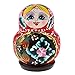 non-brand 10 Piezas Muñeca de Anidación Rusa Matrioskas Hechos a Mano de Madera Regalo de Cumpleaños para Mujer
