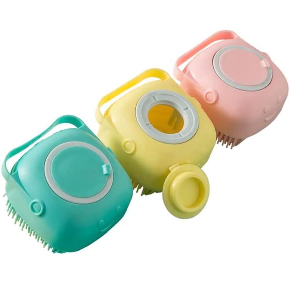 Super Bubble Bath Pack 3 Esponjas de Baño de Silicona, Bañera Bebe, Cepillo Limpiador Facial, Apto para Niños, Bebes, Adultos, Perros y Gatos, Limpieza y Masaje Suave para Todo Tipo de Pieles