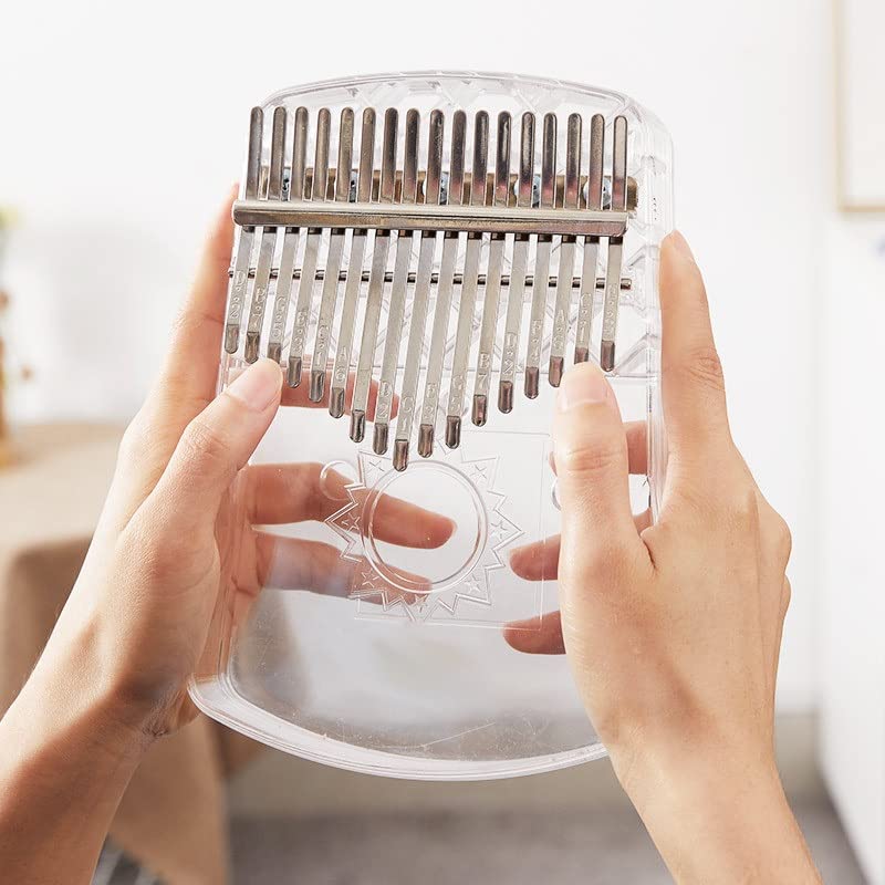 Wzhzj Kalimba acrylique 17 clé transparent piano piano starter doigt piano avec marteau tuner (Color : Clear, Size : 17… - Les Beatles, Paul McCartney, John Lennon, RIngo Starr, George Harrison Wzhzj Kalimba acrylique 17 clé transparent piano piano starter doigt piano avec marteau tuner (Color : Clear, Size : 17… – Image 4