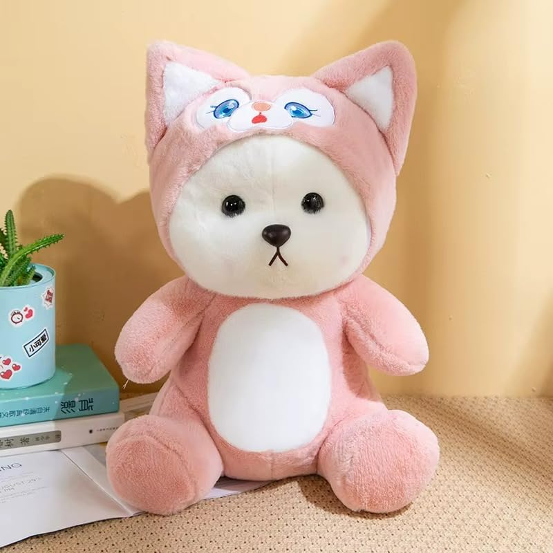 Image of Storescent Hooded Teddy Bear Soft Toys for Kids - Stuffed Animal Plush Soft Toy for Boys & Girls - Cute Lovely Hooded Teddy 35cm