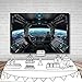 LYWYGG 7x5ft Vinyl Spaceship Interior Background Futuristic Science Fiction Photography Backdrops Spacecraft Cabin Photo Shoot Studio Props Astronomy Universe Galaxy Outer Space Station CP-37-0705