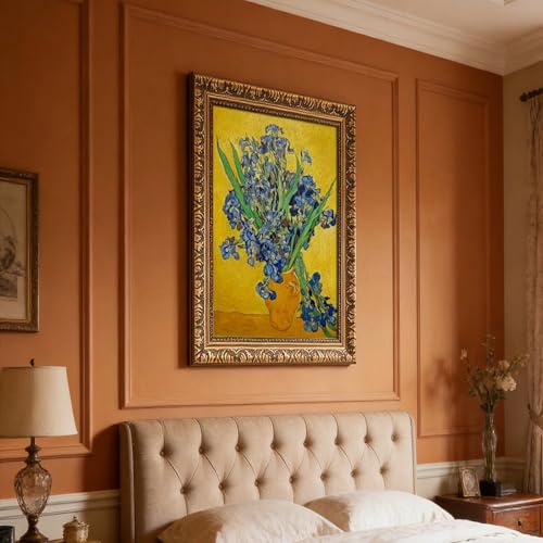 Impression sur toile Iris Van Gogh 61x91.4 cm avec cadre de decoration pour bureau - 7