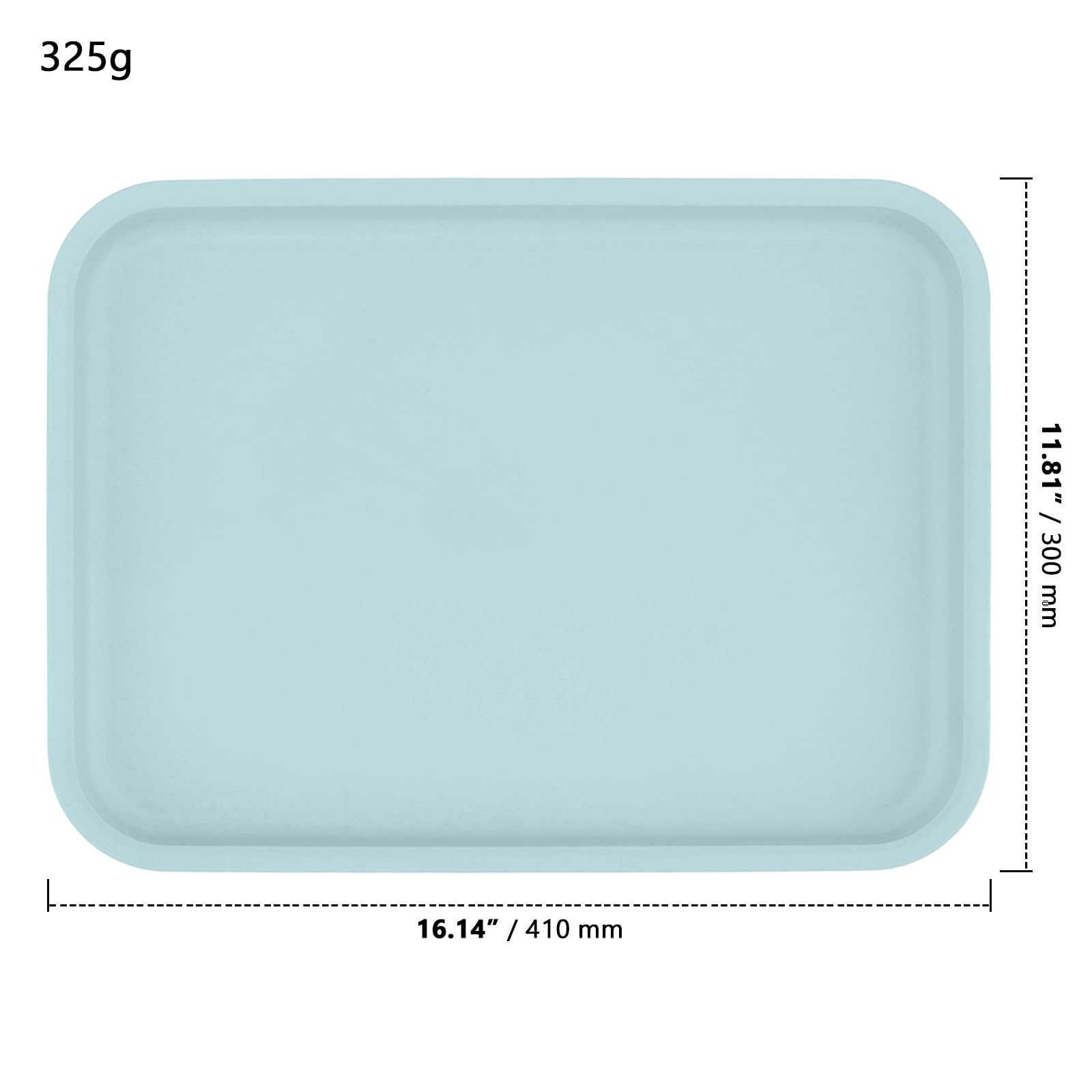 ZOENHOU 5 vassoi in plastica 30 x 40 cm, vassoio rettangolare in plastica, rettangolare, in polipropilene, impilabile, 5 colori, vassoio antiscivolo per fast food per cucina, ristorante, hotel