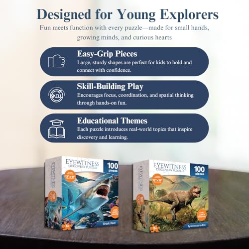 Eyewitness Discovery Puzzle American Landmarks, Rompecabezas de 100 piezas para niños, juguete educativo para niños y niñas de 5 años en adelante miniatura 6