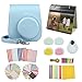Muziri Kinoo Mini 11 Étui de protection pour Fujifilm Instax Mini 11 avec 8 accessoires utiles pour appareil photo, 4 filtres de couleur et 1 objectif à selfie - Bleu