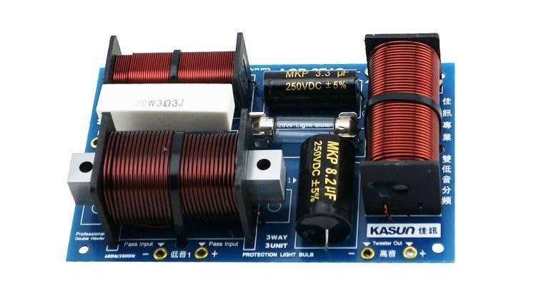 1pcs 400W Double Bass Speaker Frequency Divider Audio Crossover Filter LOP-671C