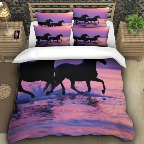 Parure de lit vache des Highlands 3D housse de couette microfbre Super King - 5