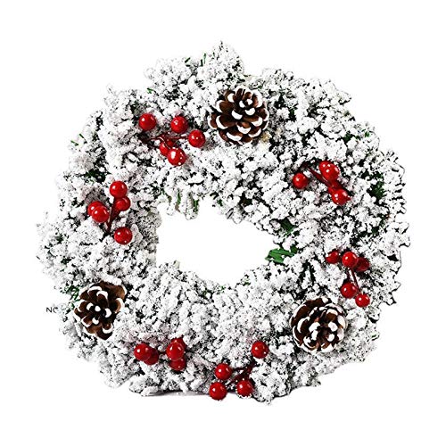 Guirlande décorative de Noël enneigée 30cm idée cadeau maison
