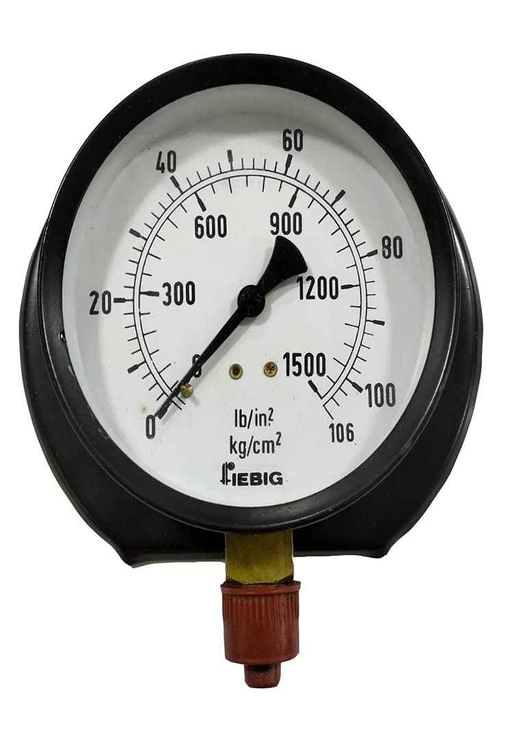 "Ji" Japsin Instrumentation Pressure Gauge, Dial Size 4" (100 mm