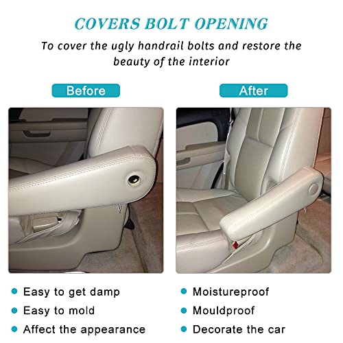 Armrest Cover Cap for 07-19 Chevy Tahoe Suburban Yukon Cadillac Escalade Black - Picture 8 of 13