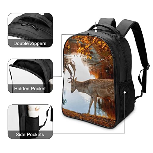 Sac à dos cool imprimé 3D avec grand compartiment de voyage - 4