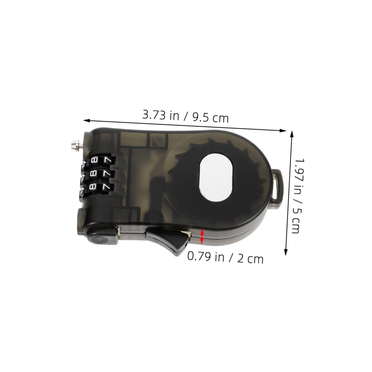 HANABASS Retractable Luggage Cable Locks Heavy Duty Combination Locks for Suitcase Bike and Travel Safety