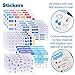 Perfect Planner Journal Supplies Kit - 32 Piece Set, Custom-Designed Supplies for Bullet Dot Journals and Planners, Includes Stickers, Stencils, Washi Tapes and Sticky Notes, by Wonderful Washi
