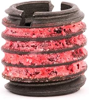 E-Z Lok Externally Threaded Insert, C12L14 Carbon Steel, Meets AISI 12L14/Metric, M8-1.25 Internal Threads, 1/2
