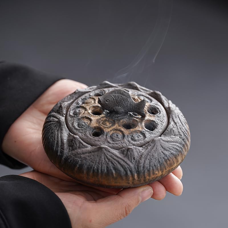 Poêle d'aromathérapie antique TUSUOD pour une méditation zen