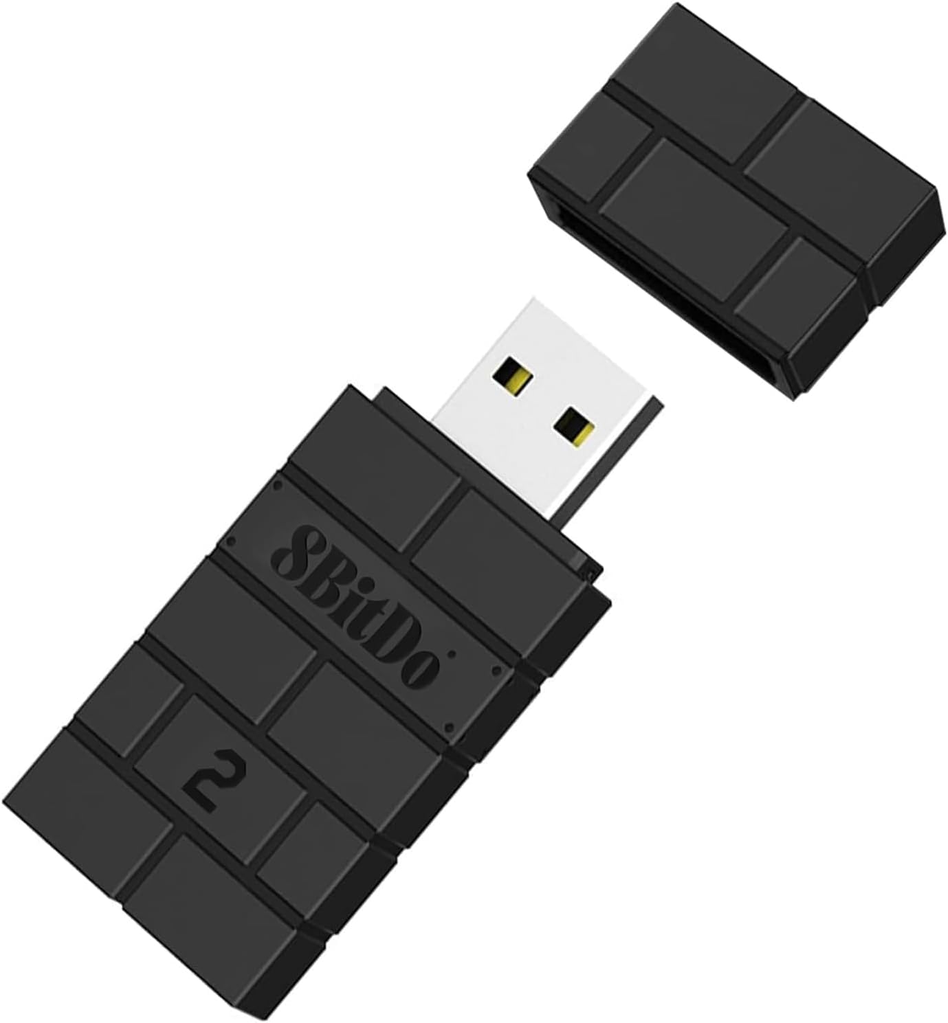 AKNES 8Bitdo Adattatore USB Senza Fili 2 per Controller Xbox One/Xbox Series X & S,PS5,PS4,PS3,Switch PRO,Compatibile con Steam Deck,Switch/Switch OLED,PC,Raspberry Pi,Android, con Cavo OTG (Nero)