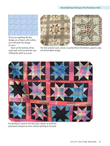 Hand Quilting Techniques for Farmhouse Style: Easy, Stress-Free Ways to Quickly Hand Quilt (Landauer) 32 Utility Designs, 11 Step-by-Step Projects, Stitches, Binding, Finishing, Basting, and More - Image 9