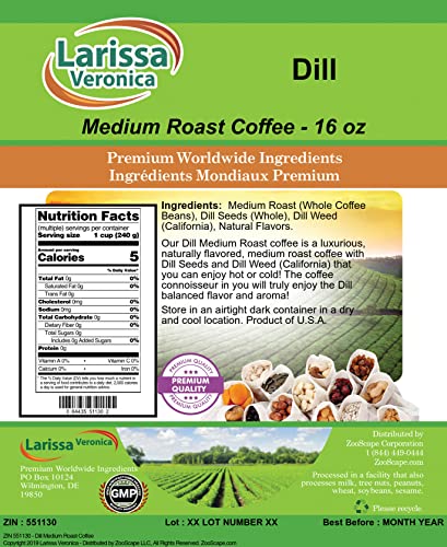 Café Dill Tostado Medio en Grano 16 oz miniatura 2