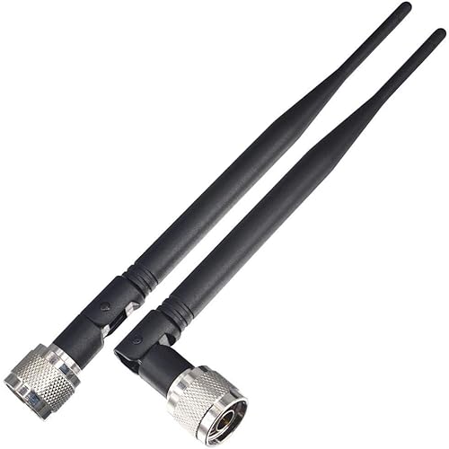 Miniatura 5 de Antena amplificadora de señal de celda con conector macho 4G N 700MHz-2700MHz 5dBi 4G, antena omnidireccional, antena de alta ganancia de