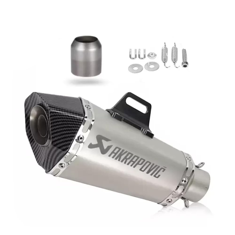 Asryd Akrapovic Universal Hexa Cut,Stainless Steel Slip On Exhaust Silencer 36-51 mm Muffler Pipe for All Bikes/Motorcycle (multi)-image-34