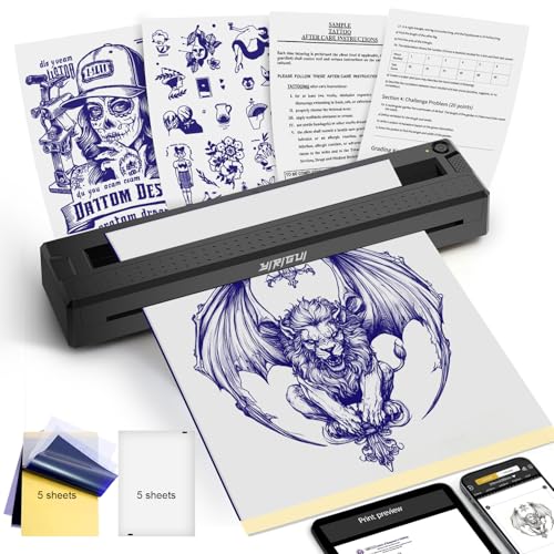 YIRIGUI 2026 New 2 in 1 Tattoo Stencil & Document Printer, Wireless...