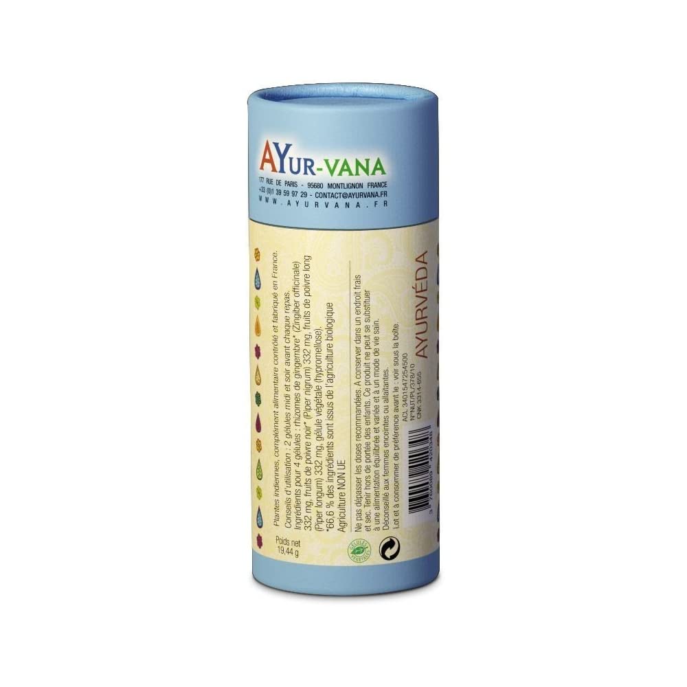 Trikatu AYur-vana- 60 gélules - Digestion