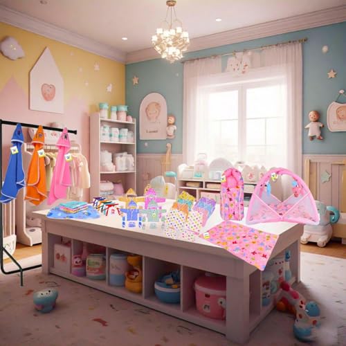 Image of Toddylon New Born Baby Essentials Kit 56 Combo Set (0-6 Months) | Newborn Baby Hospital Bag Kit | Infant Combo Set for New Born | Newborns Baby Dress & Clothing Set | Infants Essentials Kit (Pink)