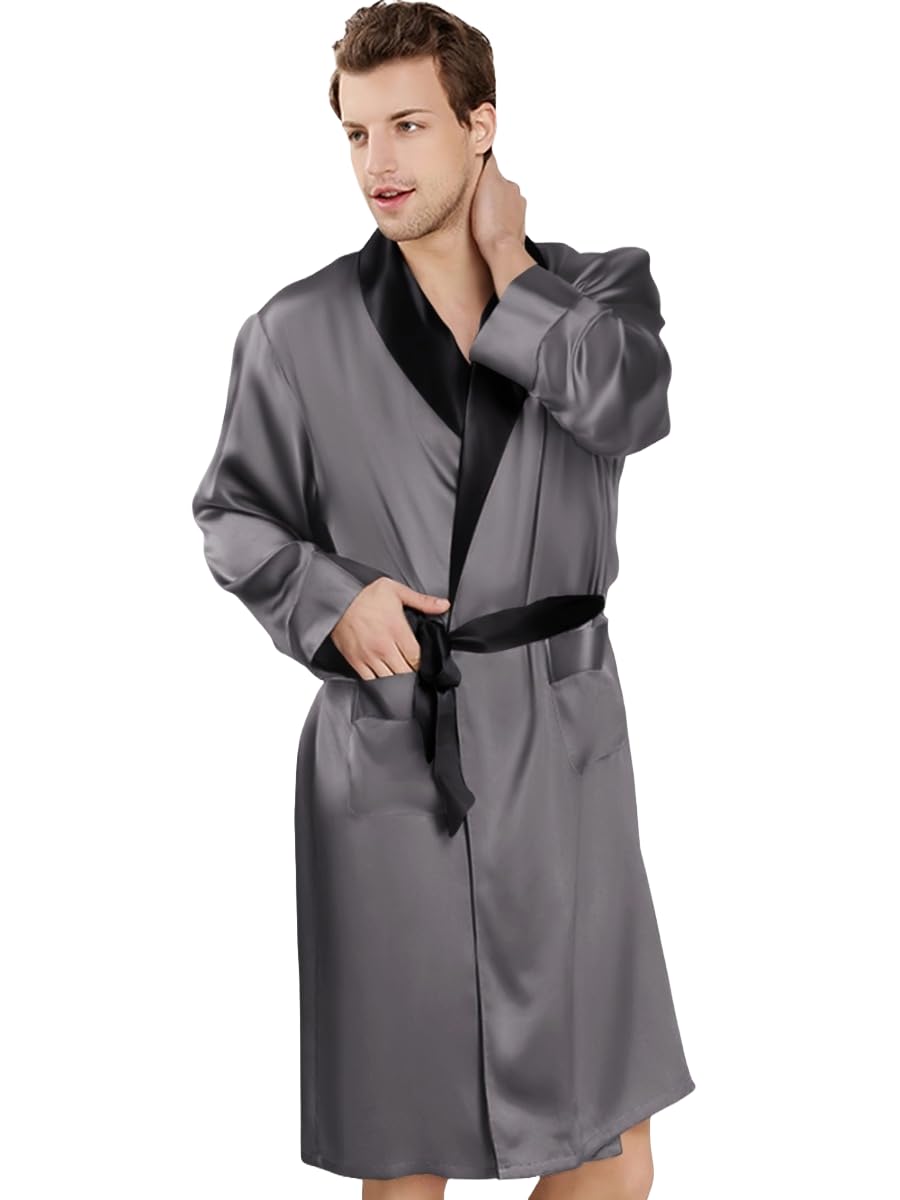 Men Full Sleeve Robe (Grey)