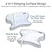 Contour CPAPMax Pillow 2-in-1 Adjustable Memory Foam Pillow for Better Sleep with Pap Machine by Reducing Leaks, Dry Eyes, Red Lines for Side, Back or Stomach Sleeper - Includes White Pillowcase Cover