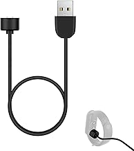 1 Pezzi Caricatore compatibile con Mi Band 5 / Mi Band 6 / Mi Band 7,Veloce Portatile Cavo di Ricarica Compatibile con Xiao-Mi Mi Band 7/Mi Band 6/Mi Band 5 (Nero)