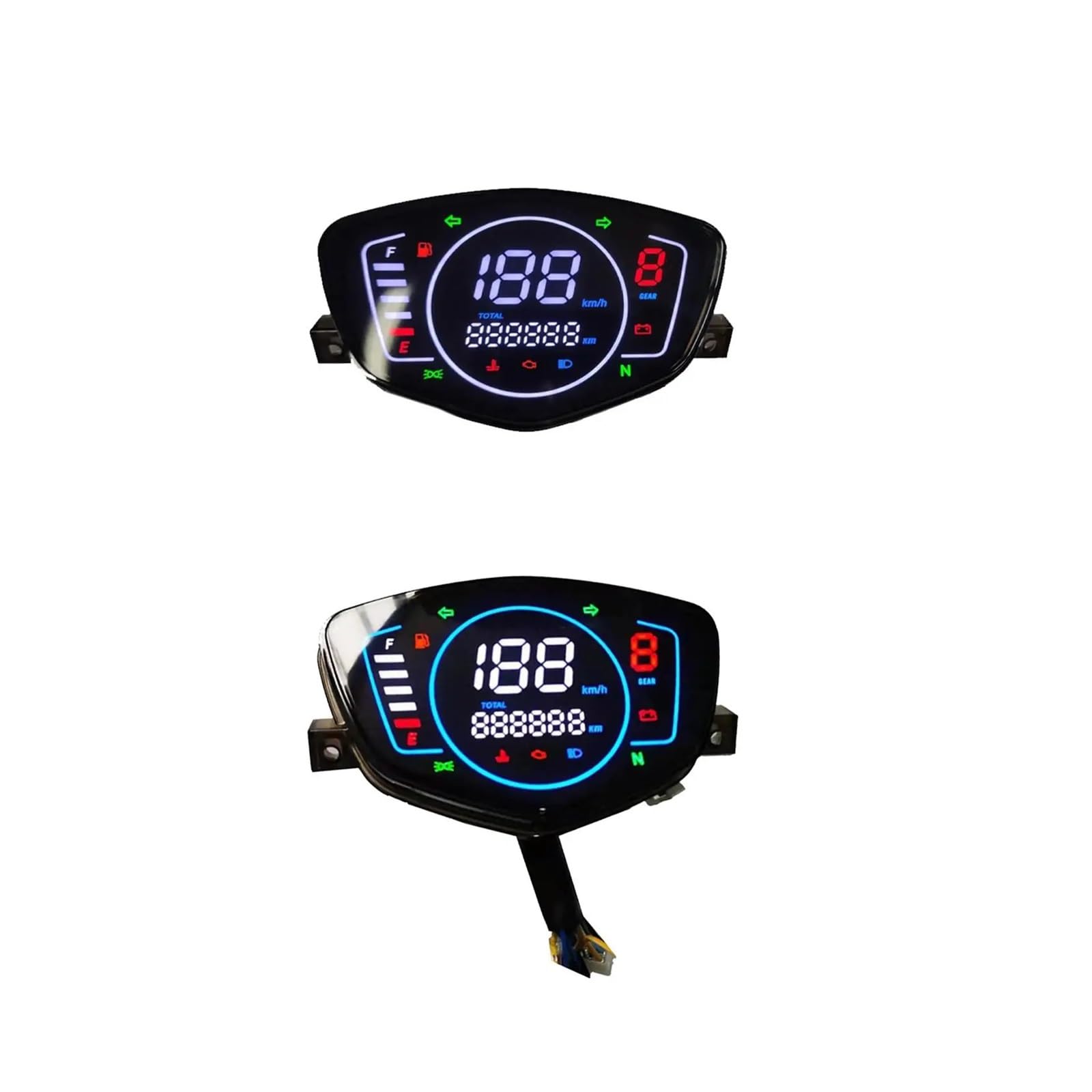 Contagiri contachilometri Indicatore Di Direzione Per Moto Indicatore Luminoso LED Tachimetro Digitale Contagiri Modifica Contachilometri Per LC 135