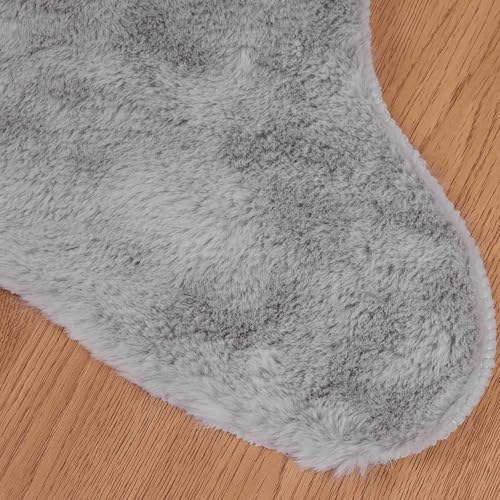 Tapis de salon rectangulaire gris 60x90 lavable et antidérapant Olite - 8