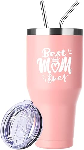 Ezprogear Best Mom Gift - Vaso aislado de acero inoxidable de 40 onzas con popote para mamá, regalo para el día de la madre, regalos de Navidad para disponible en Yaxa Costa Rica