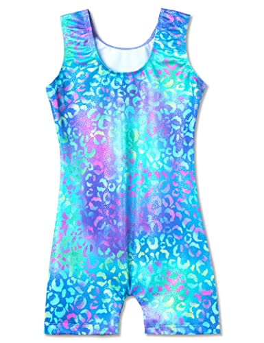 Image of Domusgo Toddler Leotard Gymnastics Long Sleeve, Sparkly Tumbling Dance Leotards for Baby Girls Kids Teens 2-14 Years