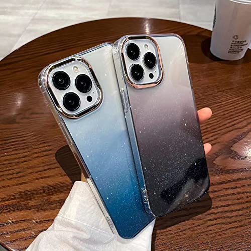 Coque transparente iPhone 12 Pro jaune dégradé étoilé - 3