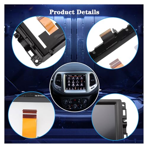 Image of New Replacement 7 inch Uconnect LCD Display with Bracke LCD Monitor Digitizer Radio Navigation Fit for Jeep Compass 2017-2020 TDO-WXGA0700K00033-V2 TDO-WXGA0700K00057-V1 LMB-K00057BL