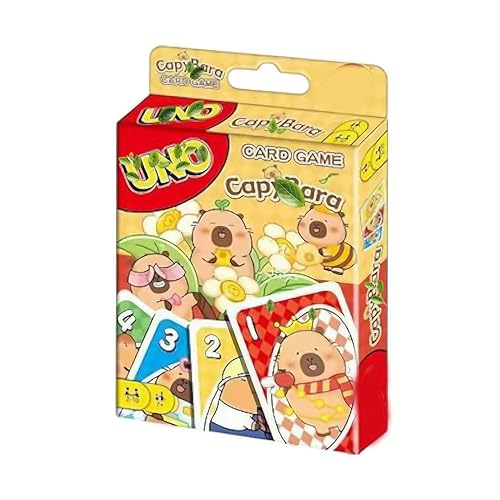 Image of U.N.O Capy'bara Cards Game Play with Family and Friends and Ideal for Parties, Travel, and Family Gatherings (Pack of 1)