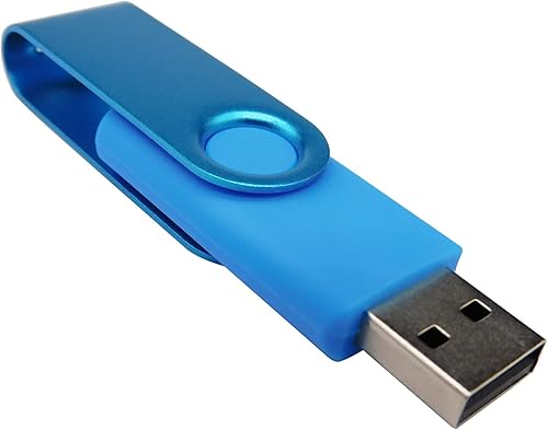 Miniatura 3 de Mini unidad flash USB de capacidad con 1 OTG (Micro USB) y 1 adaptador tipo C (USB-C) para teléfono móvil (azul, 512 MB)