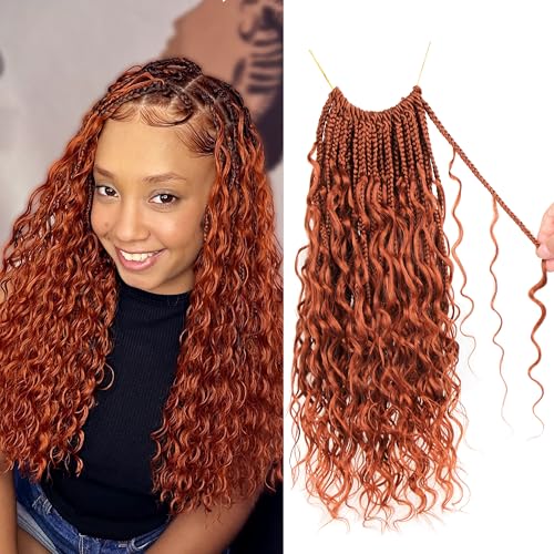 Goddess Box Braids Crochet Hair 14 inch Pure...