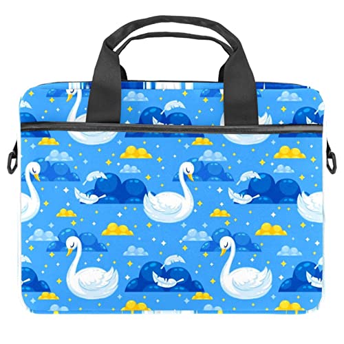 Sacoche ordinateur portable 13-14.5 pouces mince bleu cygne élégant