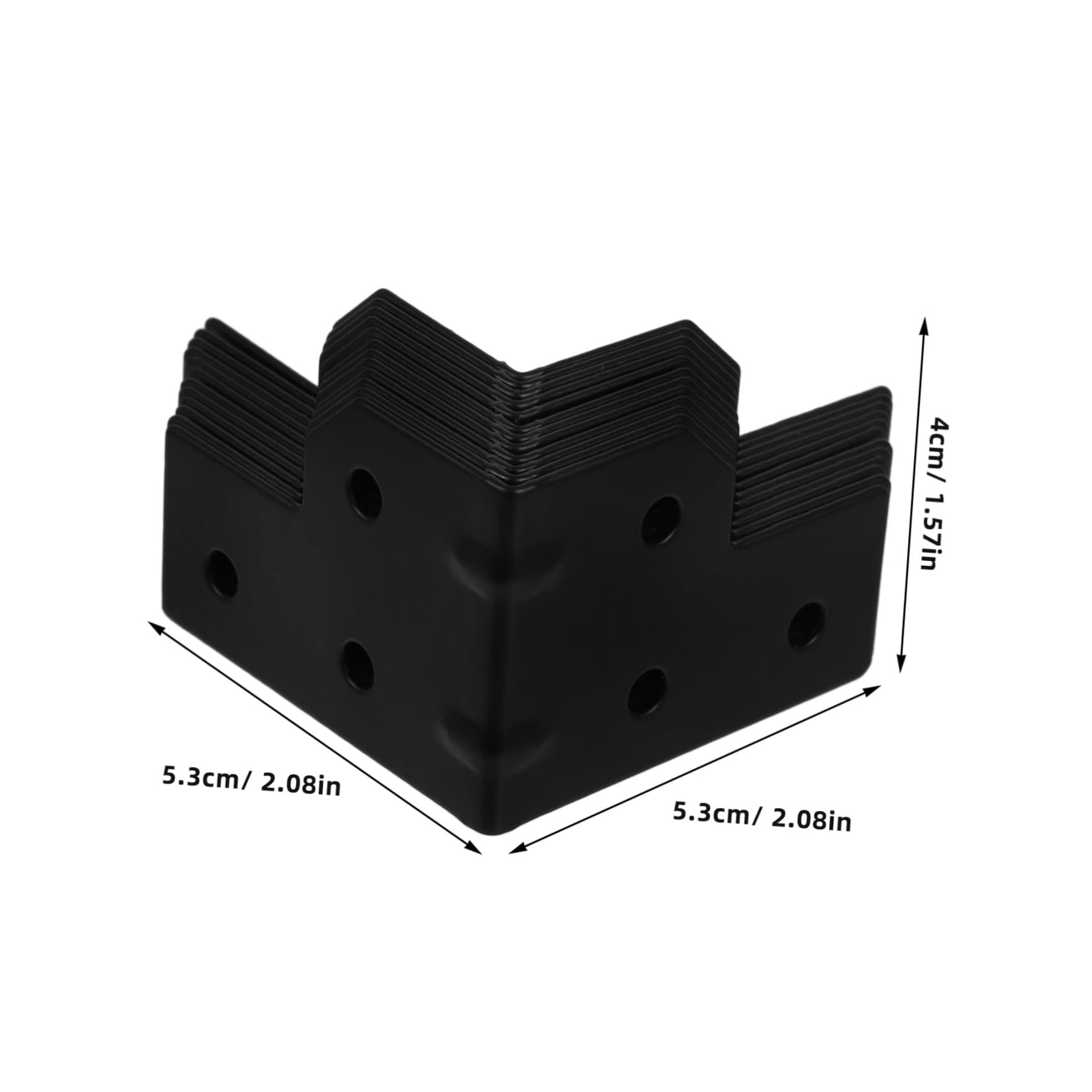 VILLCASE 12Pcs Stylish Metal Corner Protectors for Furniture Black Edge Guards Comprehensive Protection for Wooden Chests Cabinets and Storage Boxes Durable Design