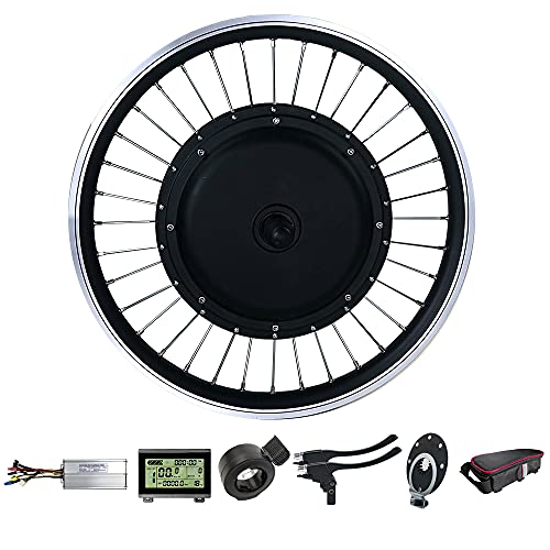 Electric Bike Conversion Kit, 48V 1000 Watt E Bike kit, Hub Front Motor,20inch Wheel Motor,BLDC Brushless Gearless Motor,kit with KT-LCD3 Display