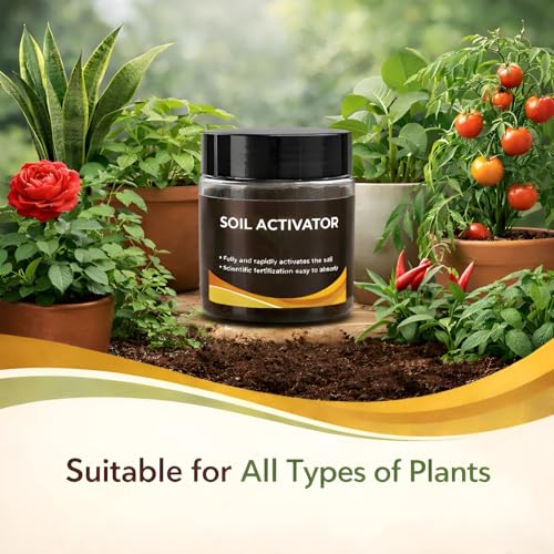 Image of Soil Activator Plant Growth Booster | Suitable for Indoor & Outdoor Plants | for Pots, Gardens & Home Plants | Easy to Use, 60gm, Pack of 1