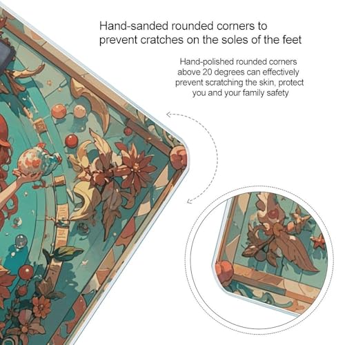 Báscula digital de baño vintage con diseño de mapa y sirenas miniatura 4